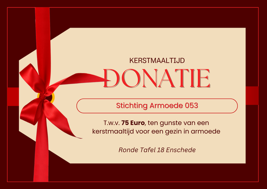 Donatie drie kerstmaaltijden